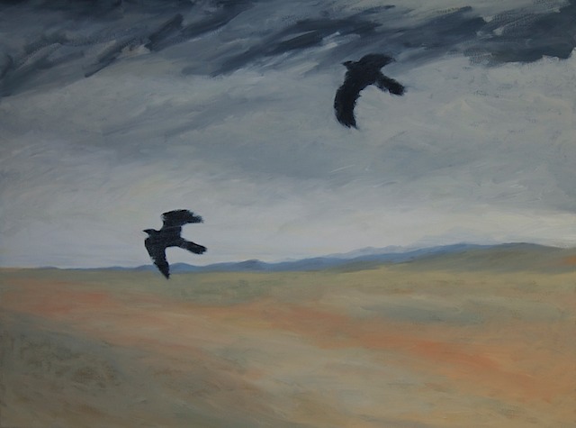 RavenOverFlight30x40-2011