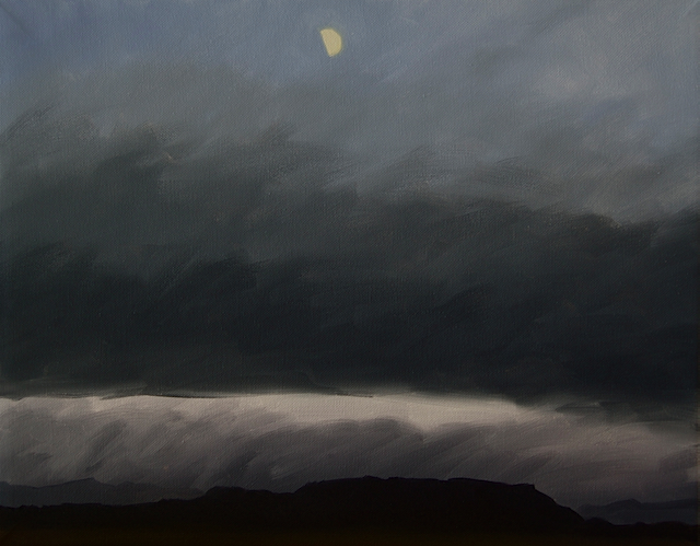 HalfMoonBetweenDusk&Nightfall14x18-2010